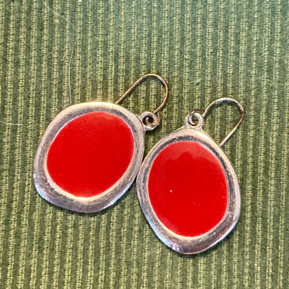 🚨 CLEARANCE Coral/red Lightweight Boho Earrings